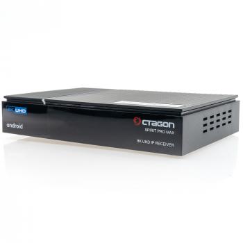 OCTAGON SPIRIT PRO MAX 8K UHD HDR10+ ANDROID TV OTT MEDIA STREAMING BOX 5G WiFi BLUETOOTH FERNBEDIENUNG